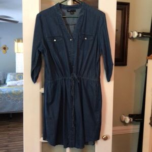 Drawstring waist dresses